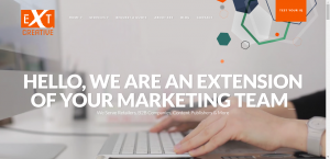 abstract shapes on a web page